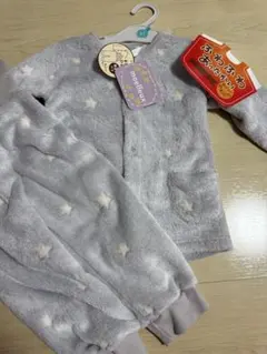 moelleux 星柄 ベビーパジャマ 95cm グレー　新品未使用品