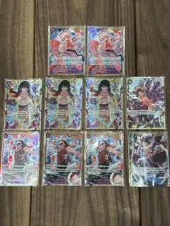 ワンピースカード　ワンピース　ルフィ　シークレット　まとめ売り　10枚セット