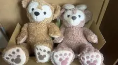 ダッフィーとシェリーメイぬいぐるみ 2体セット　ディズニーJCB