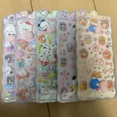 おしりシール　動物キャラクター 3Dデコールシール 5枚セット