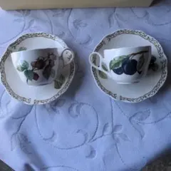 NORITAKE ロイヤルオーチャード　ペアカップ&ソーサー　 新品、未使用品