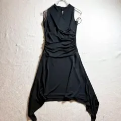 KNOW BEANS◇カシュクール　ロングワンピース　ノースリーブ　ブラック　Mのサムネイル