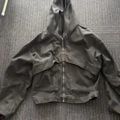 ZARA フーデッドジャケット ブラウン