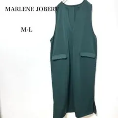 マルレーヌジョベル　キーネック　ジャンパースカート　ワンピース　ストレッチ