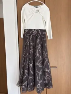 Swingle リボンデコレーションドッキングワンピース