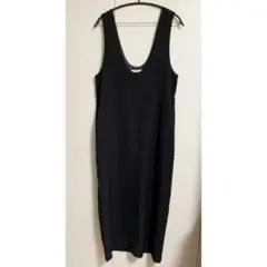 anuke】Twill Uneck Onepiece ブラック38 - メルカリ