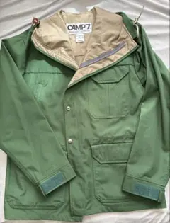 CAMP7 フード付きマウンテンパーカー 緑