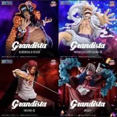 最新フィギュア4点 ルフィ ニカ シャンクス 黒ひげ バギー 四皇