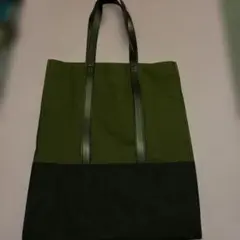 UNIQLO ×JWAキャンバス トートバッグ カーキ×ブラックのサムネイル