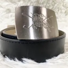 BURBERRY GOLF バーバリーゴルフ ベルト ブラック　レザー　バックル 2025年最新】BURBERRY GOLF ベルトの人気アイテム - メルカリ