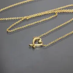 ティファニー ラビング ハート ネックレス 46cm K18YG 新品仕上済