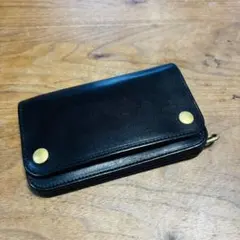 ホースバット トラッカーウォレット ミドル 焦茶 2層 guidi - メルカリ