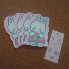 うさぎとリンゴ フェルト名札 ワッペン - メルカリ
