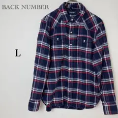 バックナンバー ネルシャツ L チェック柄 長袖 厚手 コットンのサムネイル