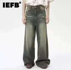 MENES デニム　バギーデニム　オーバーダイデニム