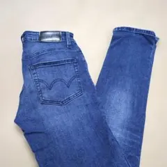 EDWIN ダークブルーデニム ストレッチスリム　XS