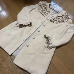 週末限定！お値下げ♡ ピンクハウス ホワイトフリル付きコート - メルカリ
