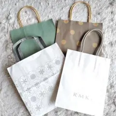 紙袋セット（緑・茶色・白）