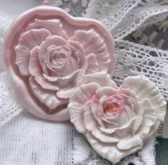 シーリングスタンプ ヘッド 3D ハート 薔薇