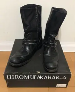 A*様 ヒロムタカハラHIROMUTAKAHARA×ロアーroar 黒ブーツ 4のサムネイル