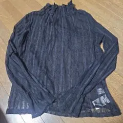 Ray BEAMS レース ハイネック 長袖 カットソー ブラックのサムネイル