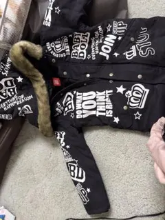 BABYDOLL ファー付き中綿コート 100cm