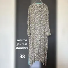 【極美品】relume journal standard 花柄シャツワンピース