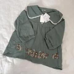 新品　バースデイ　花柄刺繍　ワンピース　ミント色　チュニック