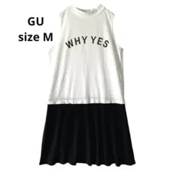 GU ノースリーブミニワンピース チュニックワンピース ハイネック Mのサムネイル