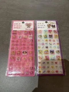 サンリオ　日焼け　タイルシール　キティ　カットピースシール