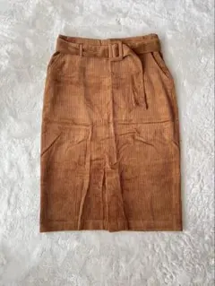 forever21 コーデュロイ　スカート　ベルトた付き