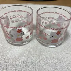 サンリオ ハローキティ ペアミニグラス セット　エンジェルキティ レトロ