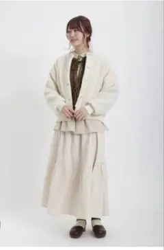 サマンサモスモス SM2 柄アソート裾ティアードスカート