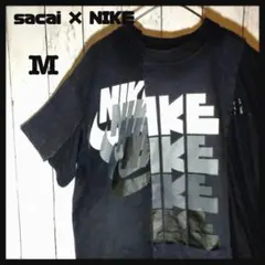 【ドッキングTシャツ 】 sacai × NIKE Tシャツ 人気コラボ