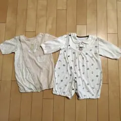 ロンパース　50〜60cm　2点セット　ミッフィー　キムラタン　綿100%　春