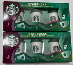 Starbucks プレミアムソリュブルコーヒー ミニカップ スタバ 3個入×2