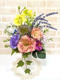 ♦胡蝶蘭＆バラのフラワーアレンジメント♦癒やしの空間にFlower　art　花音
