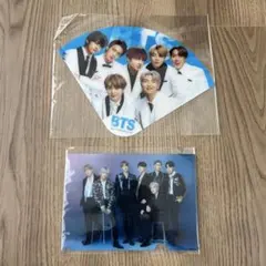 BTS うちわ　ミニクリアファイル　セット