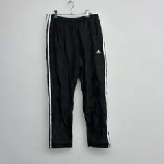 adidas メンズ　ブラック サイドストライプパンツ　Ｌサイズ ◎21