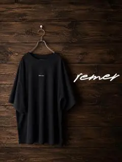 remer 刺繍ロゴ オーバーサイズTシャツ L 黒のサムネイル