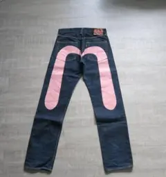 y*g様 EVISU デニム ピンク 大黒プリント超美品 希少 即完売モデル‼️ y*g様 EVISU デニム ピンク 大黒プリント超美品 希少 即完売