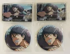 呪術廻戦 ファンパレくじ 懐玉玉折 アクリルブロック 缶バッジ 伏黒甚爾