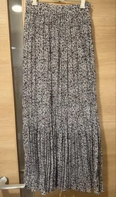 LOWRYSFARM プリーツロングスカート 花柄