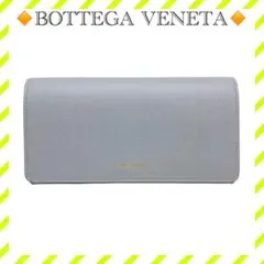 美品 バレンシアガ 490624 レザー 長財布 二つ折り グレー ゴールドのサムネイル