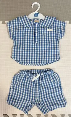 petit main(プティマイン)ギンガムset up 80サイズ