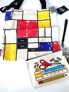 E58 新品 STRAND BOOK STORE トートバッグ ポーチセットのサムネイル