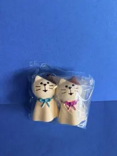 デコレコンコンブル　てるてるにゃんこ　ペアセット