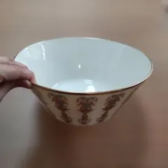 ヴィンテージLENOX サラダボウル アメリカ製 金彩 磁器　直径26.5cmのサムネイル