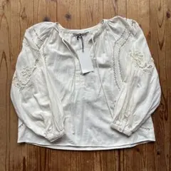 ZARA ザラ zwコレクション 刺繍 エンブロイダリー シャツ ブラウス