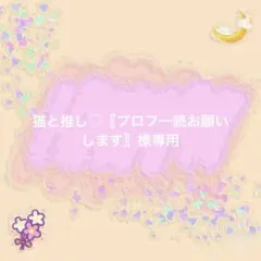 猫と推し♡〖プロフ一読お願いします〗様専用